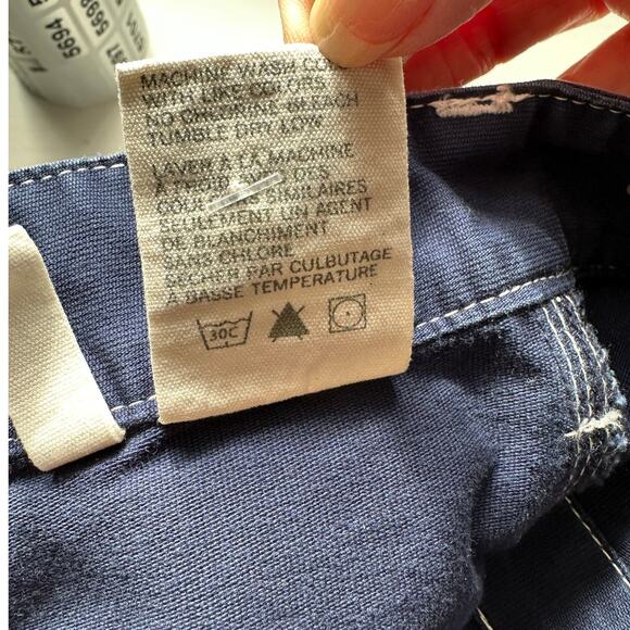 NWT G1 Goods Paper Boy Pant Navy Work Jeans Women’s Size 10 Straight - Picture 9 of 12